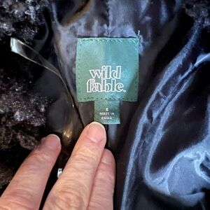 Wild Fable Black Teddy Jacket